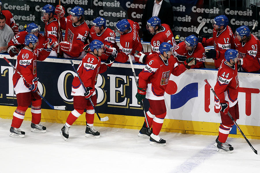 Czech Republic v Latvia - 2010 IIHF World Championship #13 Photograph by Alex Grimm
