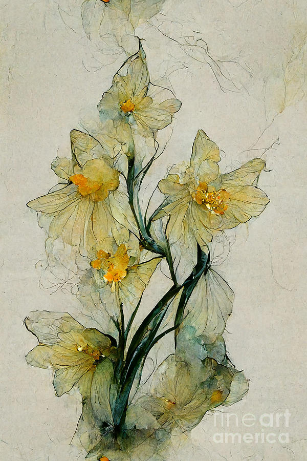 Daffodils Digital Art