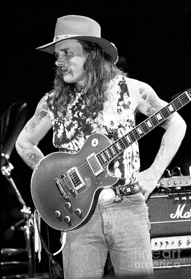 The Allman Brothers Band Photograph - Dickey Betts - Allman Brothers Band #13 by Concert Photos