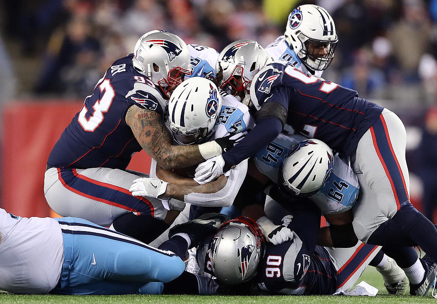 Divisional Round - Tennessee Titans v New England Patriots #13 Photograph by Elsa