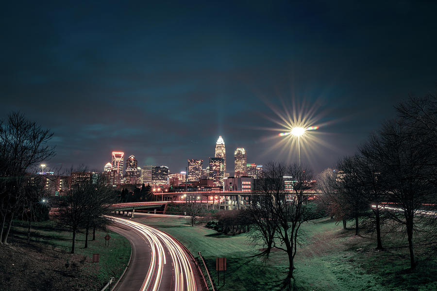 Downtown of Charlotte North Carolina skyline  #13 Photograph by Alex Grichenko