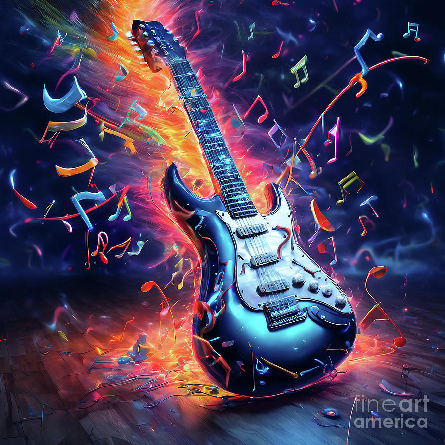 Electric Guitar Digital Art