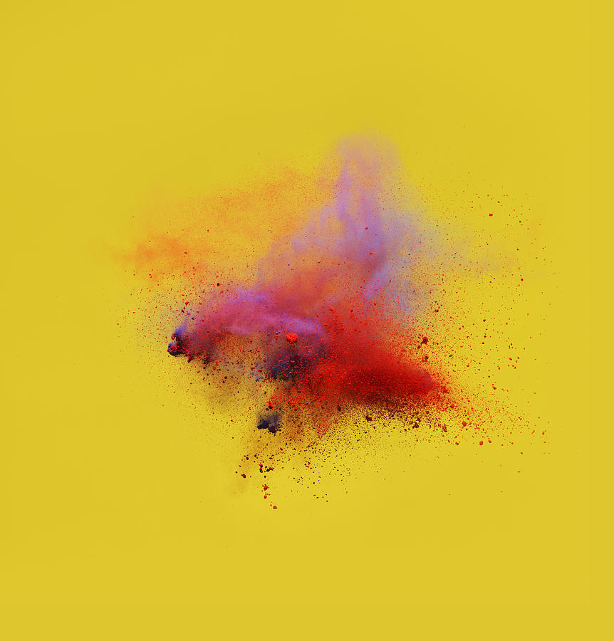 Explosion Of Colored Powder #13 Photograph by Henrik Sorensen