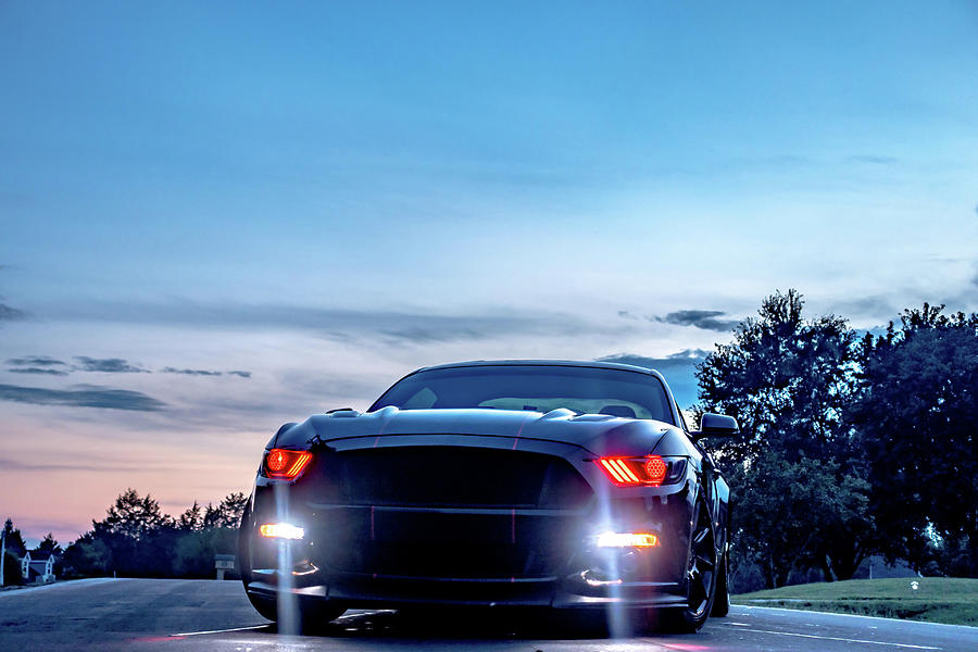 Fast American Power Muscle Car At Sunset On Road #13 Photograph by Alex Grichenko