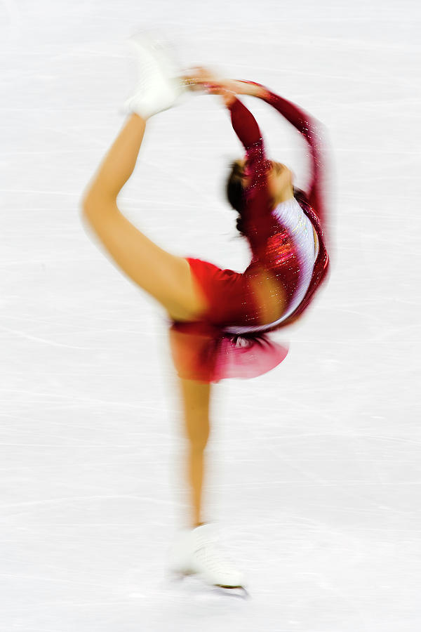 Figure Skating Blurred Action Photograph
