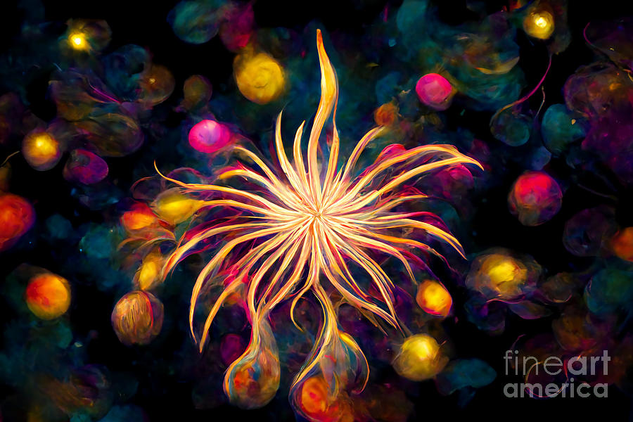 Series Digital Art - Fireworks magic #13 by Sabantha