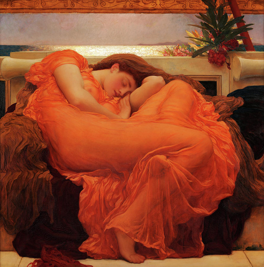 Frederic Leighton Painting - Flaming June #13 by Frederic Leighton