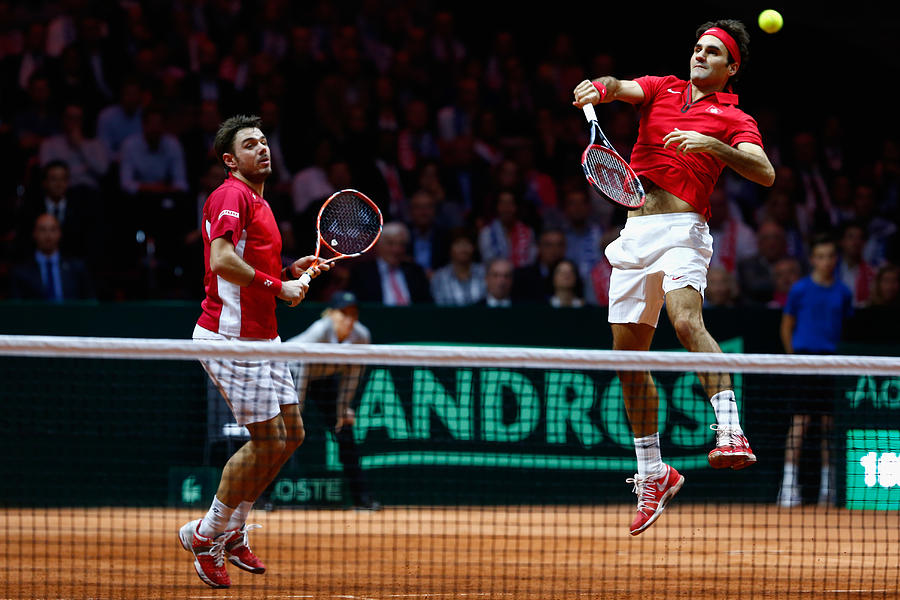 France v Switzerland - Davis Cup World Group Final: Day Two #13 Photograph by Julian Finney