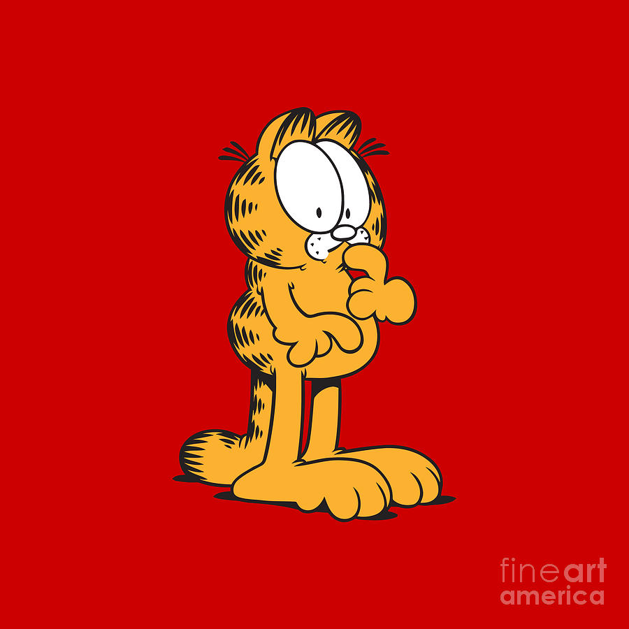 Garfield The Cat Drawing by Sarah Wastuti | Pixels