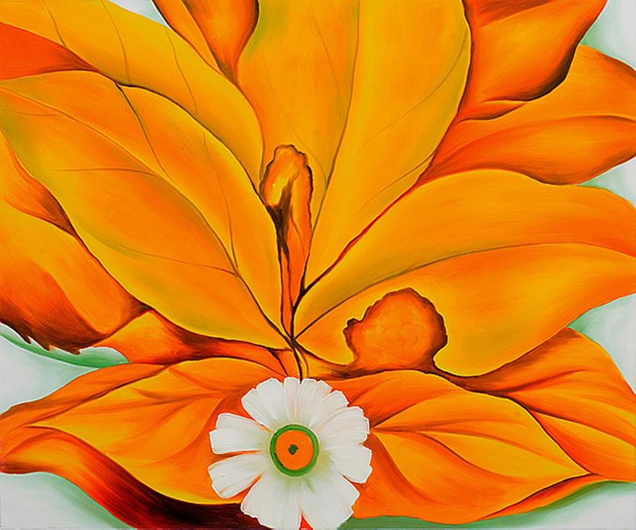 Georgia O'Keeffe Flowers Painting by JummyArt Gallery - Pixels