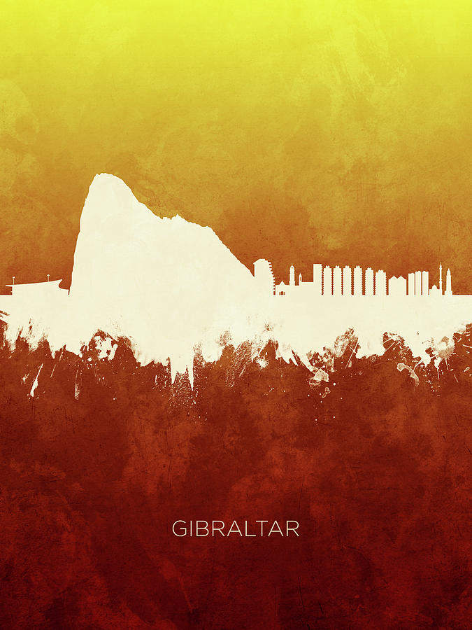 Gibraltar Skyline #13 Digital Art by Michael Tompsett
