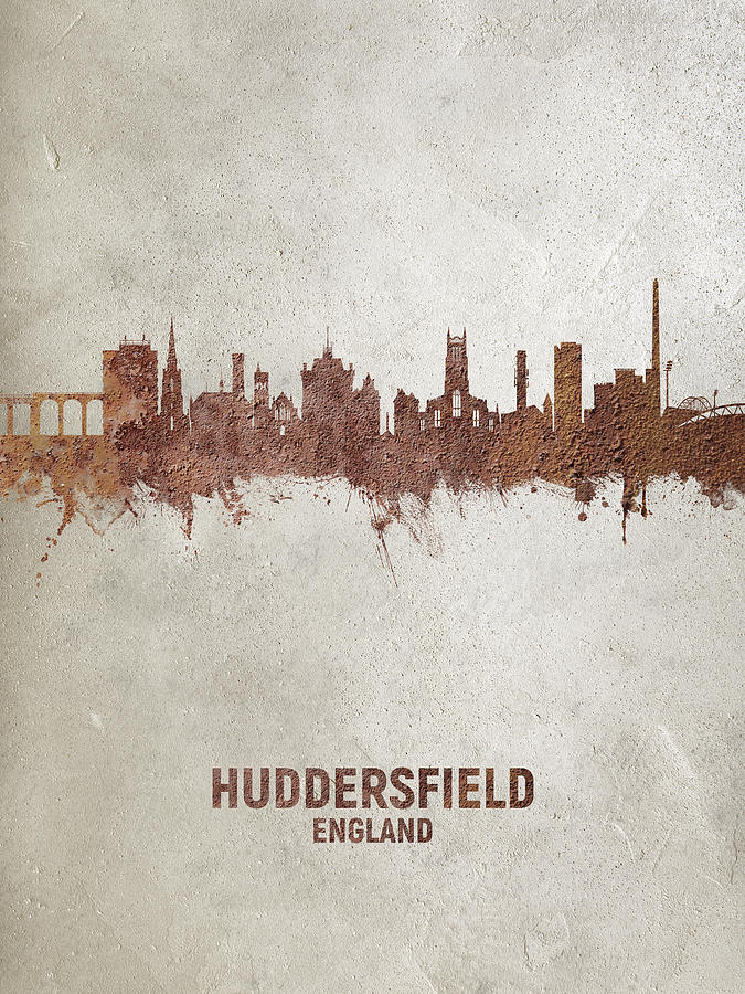 Huddersfield England Skyline #13 Digital Art by Michael Tompsett