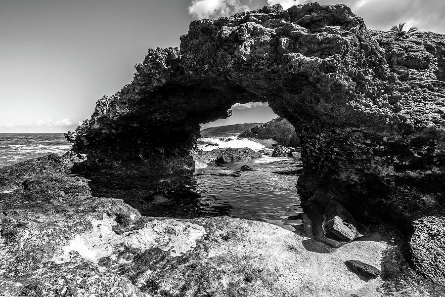 Kea'au Beach Park rocky scenes in oahu hawaii Photograph by Alex