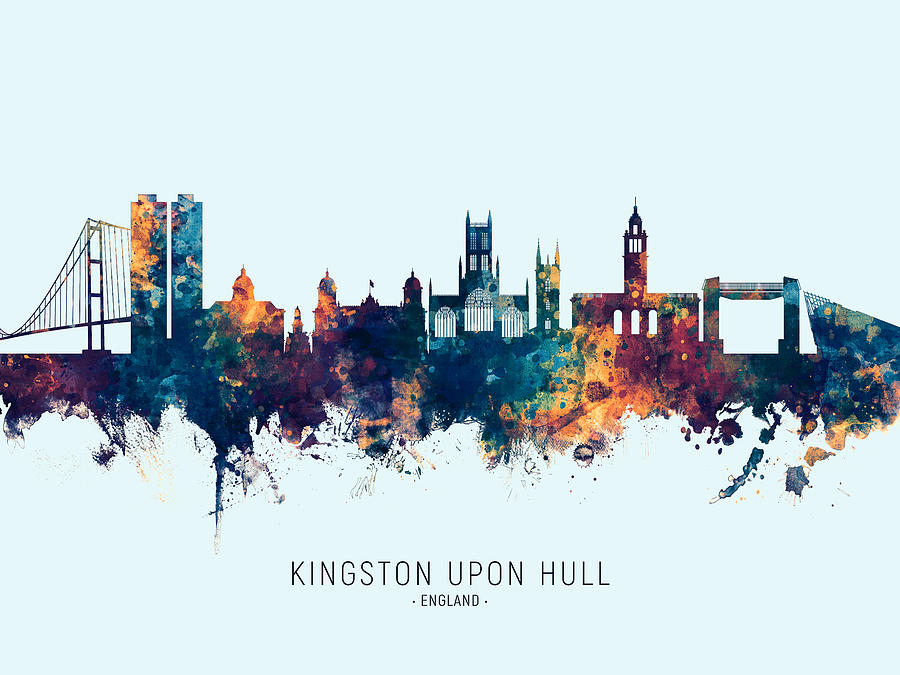 Kingston Upon Hull England Skyline Digital Art By Michael Tompsett