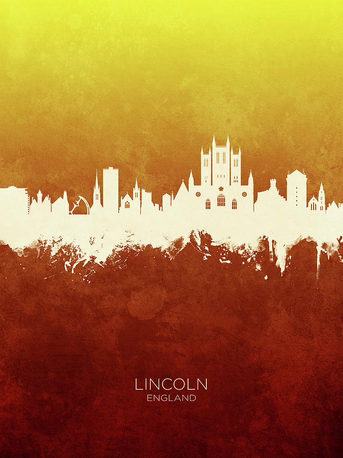 Lincoln England Skyline #13 Digital Art by Michael Tompsett