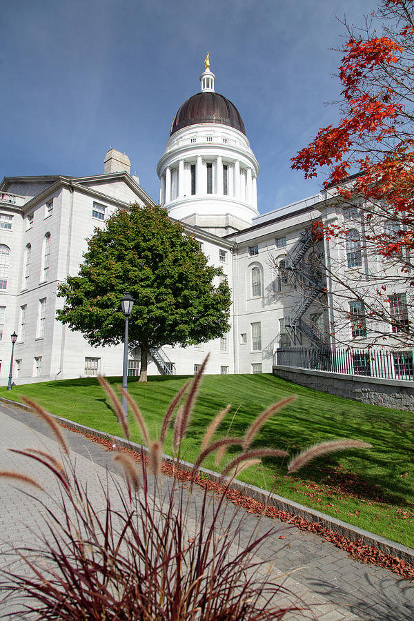 Maine State Capitol Building In Augusta Maine Photograph By Eldon ...