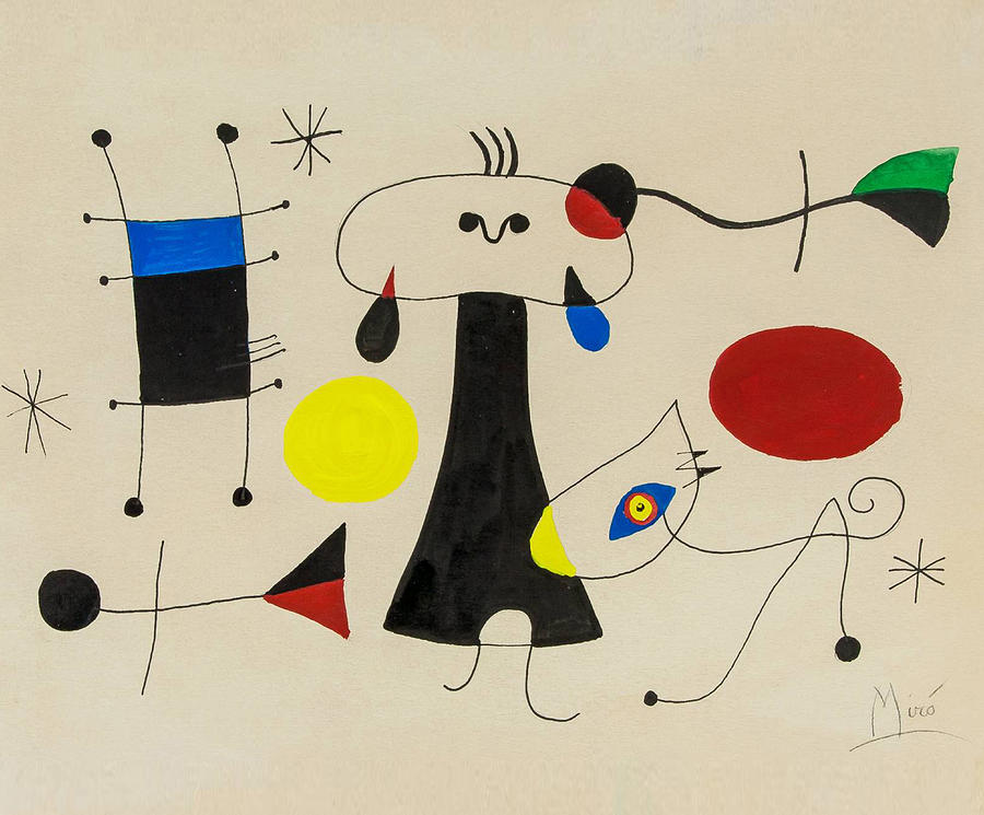 Original Pintings By Joan Miro Painting by Jean Darmel - Fine Art America