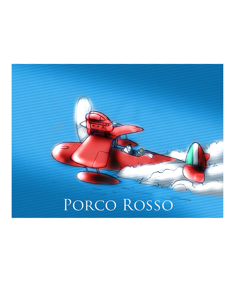 Vintage Painting - Porco Rosso #16 by Illone Lalal