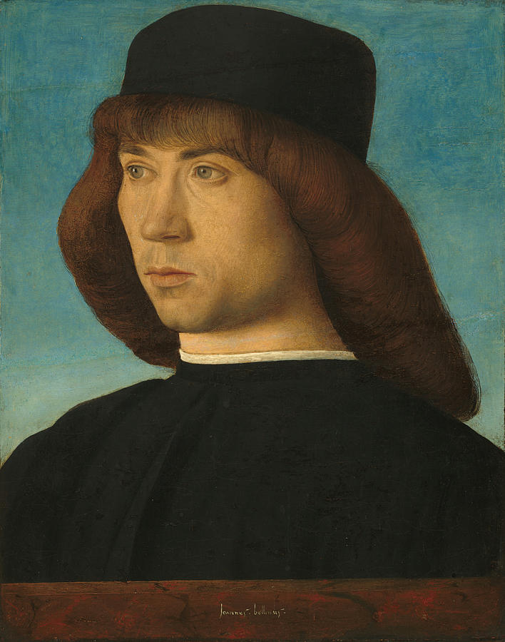 Portrait of a Young Man #14 Painting by Giovanni Bellini
