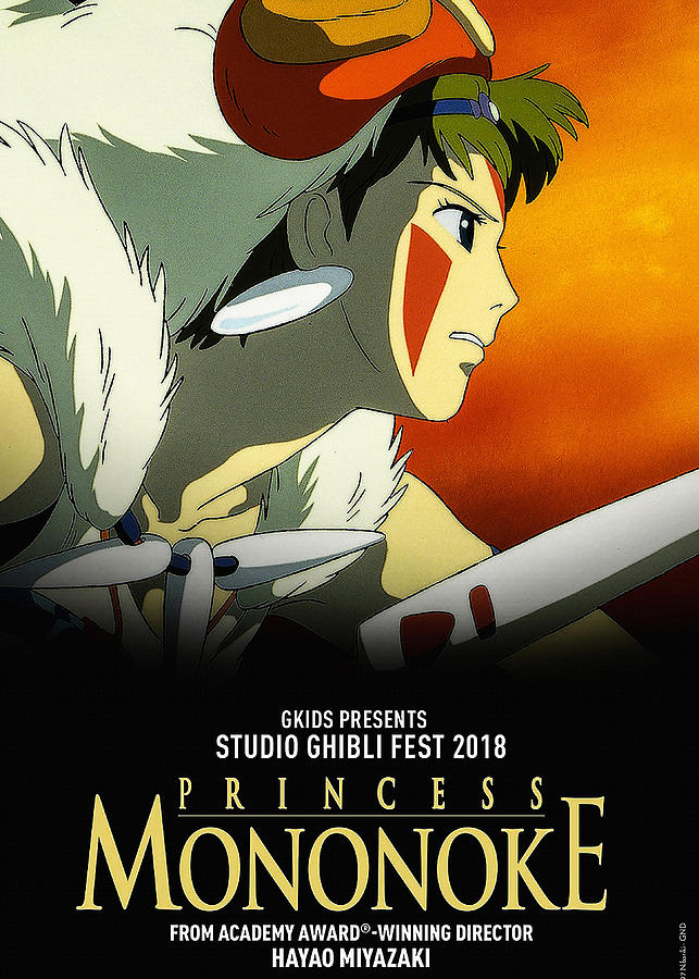 Anime Digital Art - Princess Mononoke #13 by Barbara Del Rio