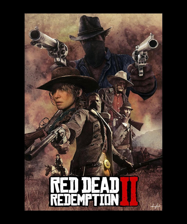 Red Dead Redemption 2 The Game Digital Art by The Pristine Artist