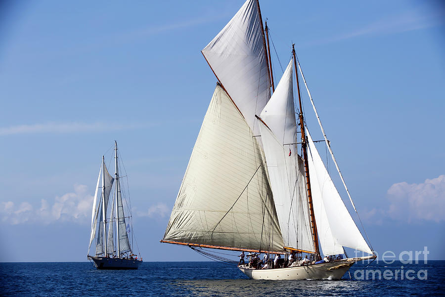 Schooner Sailing Ship Photograph by Kevin Miller - Fine Art America