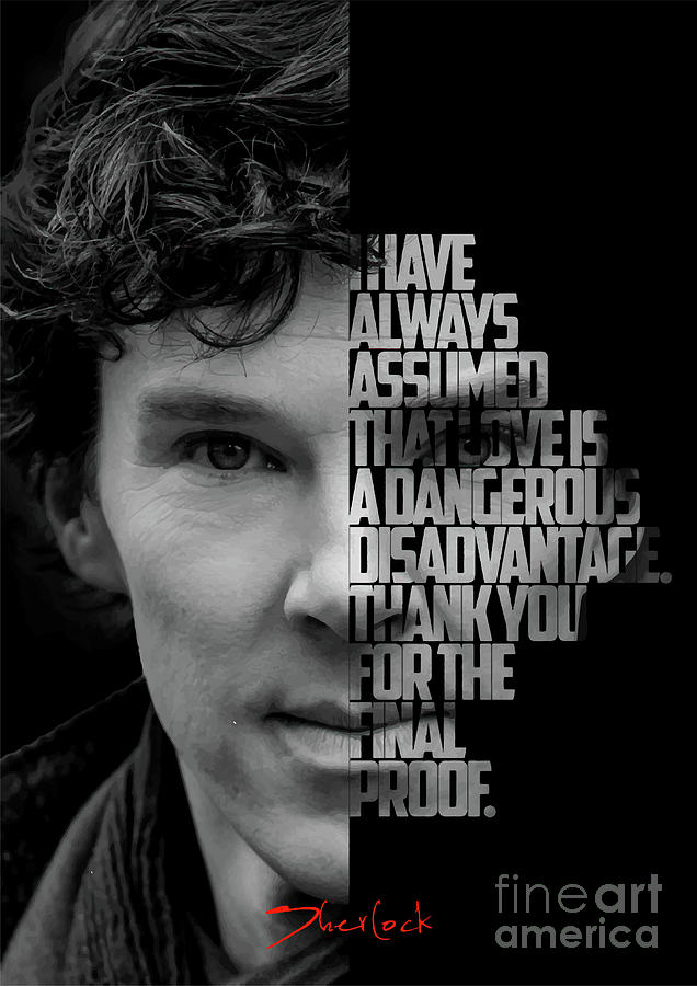 Sherlock Tv Show Quote Poster Digital Art By Enea Kelo - Pixels