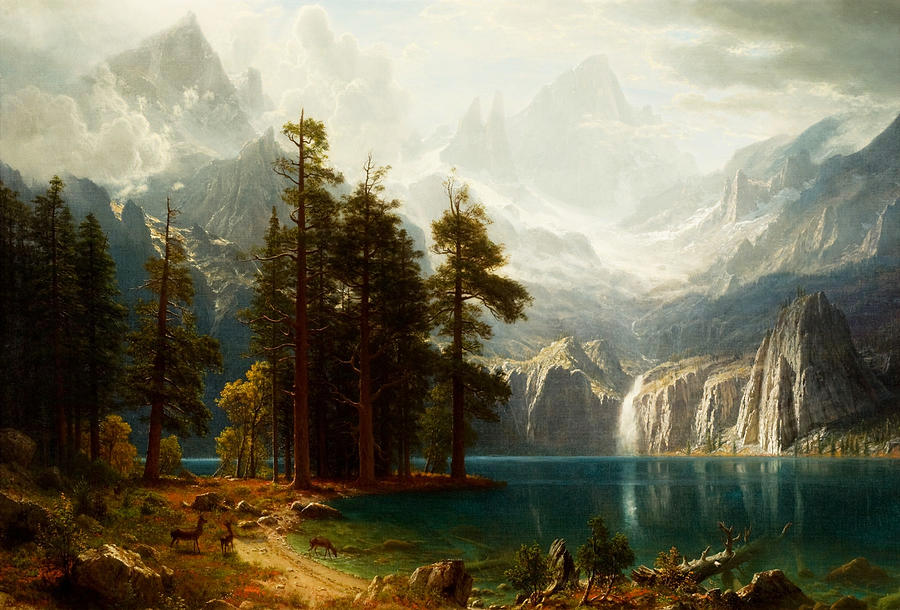 Albert Bierstadt  Painting - Sierra Nevada #14 by Albert Bierstadt