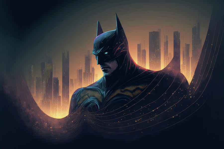 Stunning psychedelic Batman creative concept art Photograph by Matthew ...