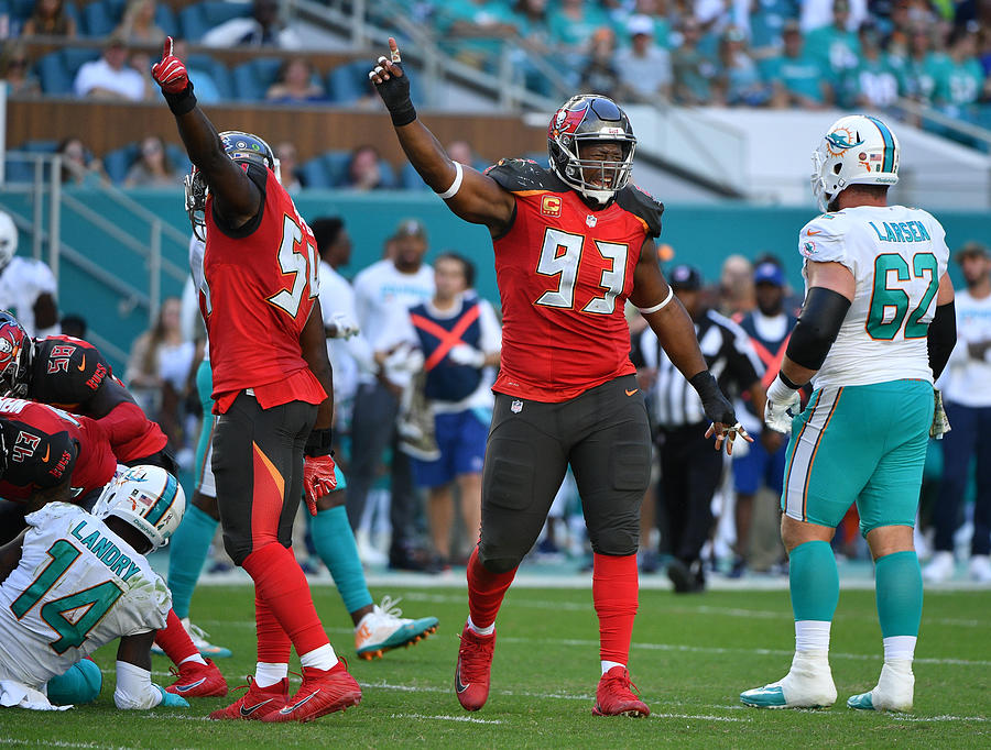 Tampa Bay Buccaneers v Miami Dolphins #13 Photograph by Mark Brown