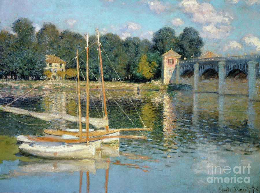 The Argenteuil Bridge Painting by Claude Monet