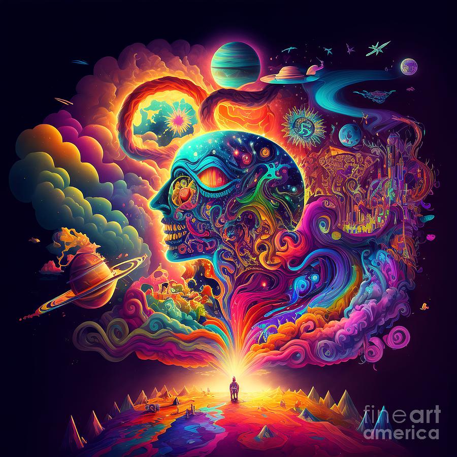 Trip Universe Colorful #13 Digital Art by Somsong Artist - Fine Art America