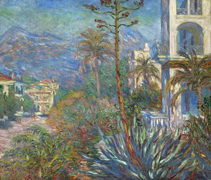Villas at Bordighera #13 Painting by Claude Monet