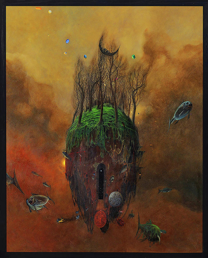 Zdzislaw Beksinski Painting by Ahmed Karimi - Pixels