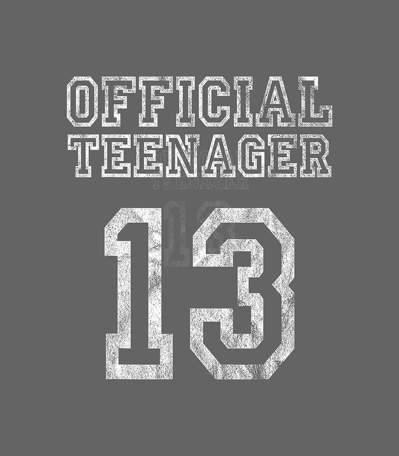 13Th Birthday Official Nager 13 Years Old Girl Gift Digital Art by ...