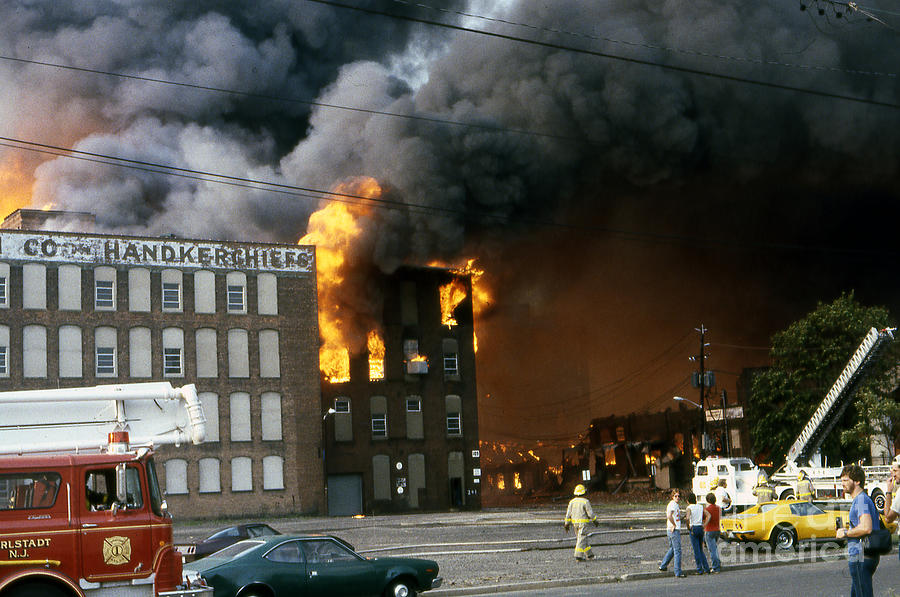 9-02-85 Passaic, NJ Labor Day Fire, Conflagration #14 Photograph by Steven Spak