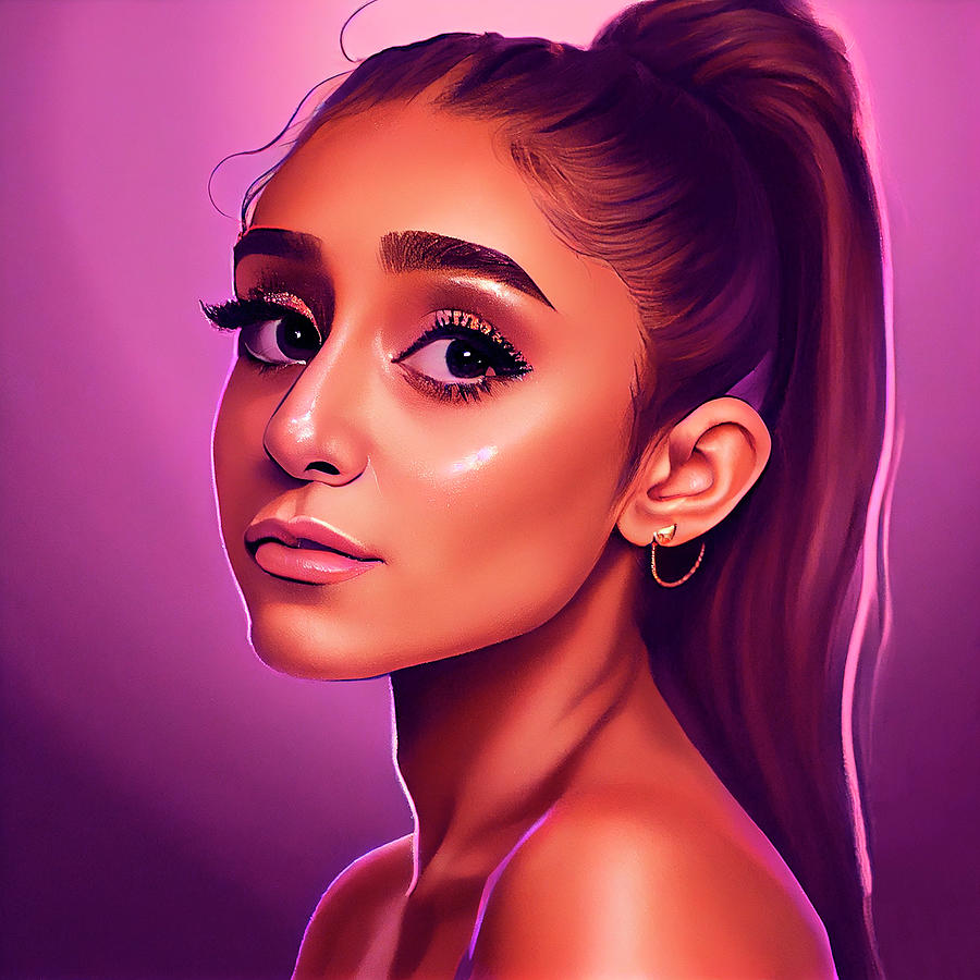 Ariana Grande Art Digital Art by Tim Hill - Fine Art America