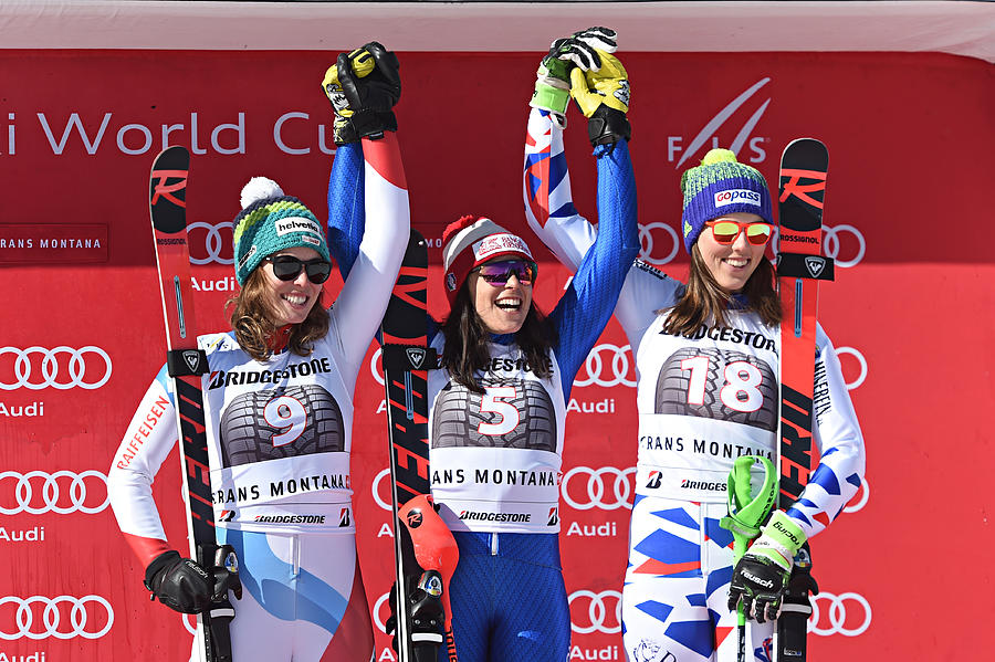 Audi FIS Alpine Ski World Cup - Womens Combined #14 Photograph by Michel Cottin/Agence Zoom