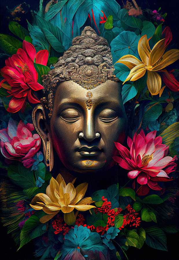 Buddha Mixed Media By Sampadart Gallery Pixels