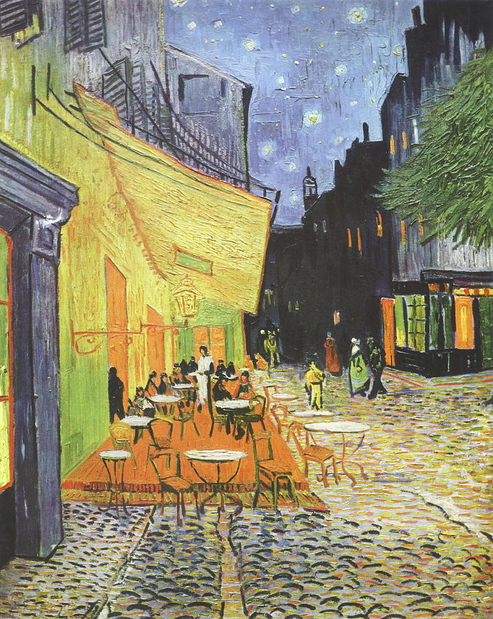 Cafe Terrace at Night #14 Painting by Vincent Van Gogh