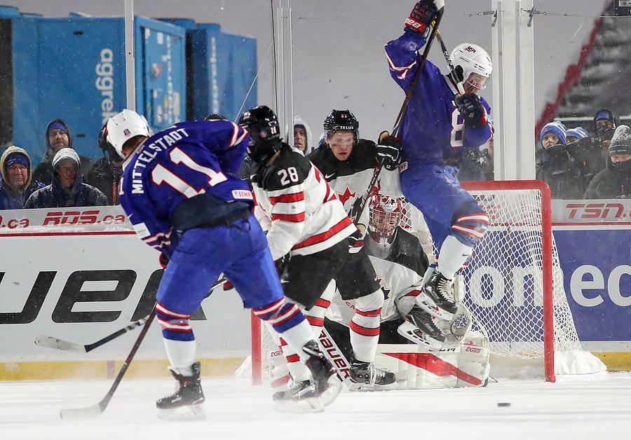 Canada v United States - 2018 IIHF World Junior Championship #14 Photograph by Kevin Hoffman