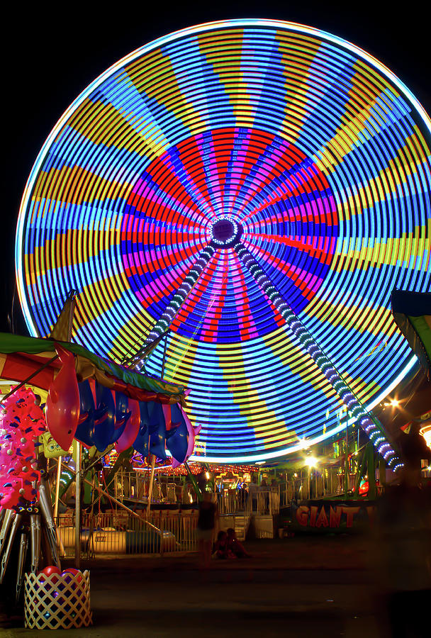 Colorful Ferris Wheel Photograph by Mark Chandler - Fine Art America
