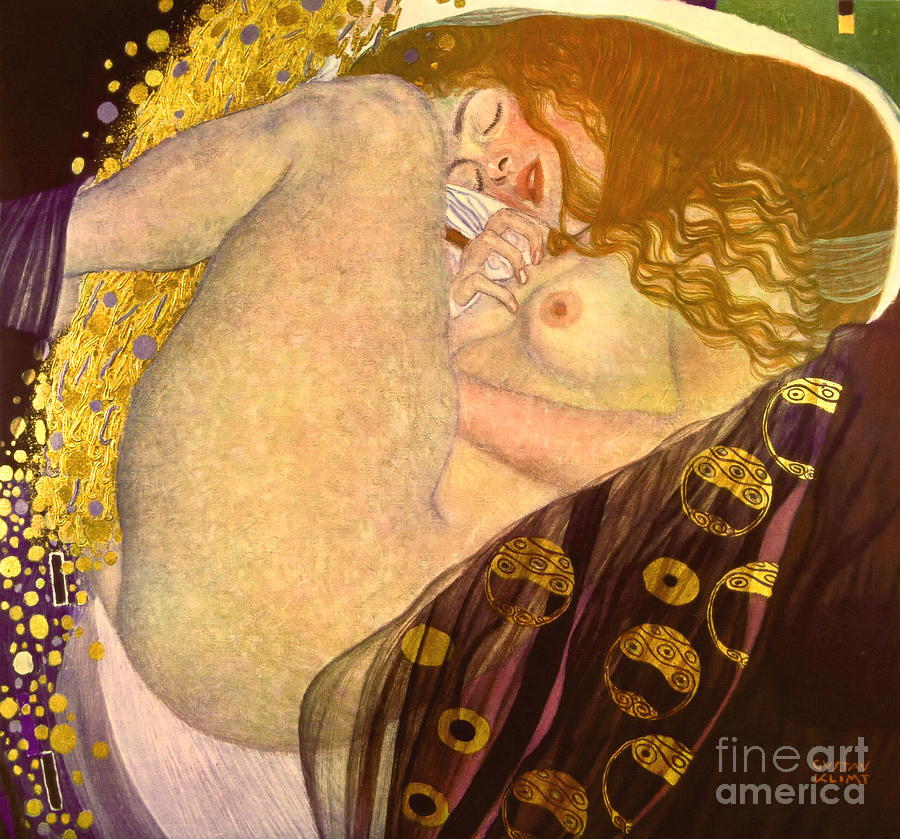 Gustav Klimt Painting - Danae #14 by Gustav Klimt