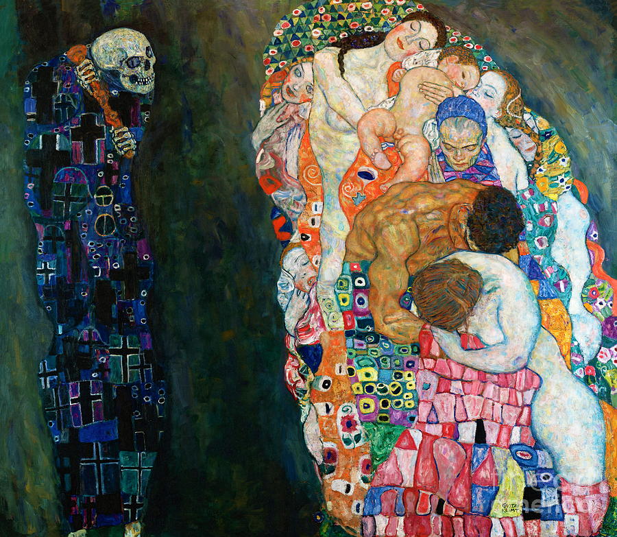 Death and Life #14 Painting by Gustav Klimt