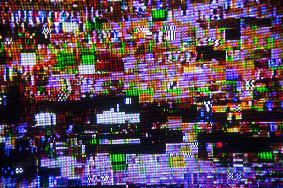 Digital Television Interference Pattern #14 Photograph by Mike Hill