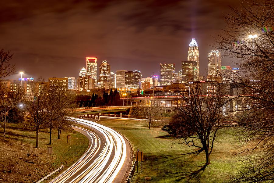 Downtown of Charlotte North Carolina skyline  #14 Photograph by Alex Grichenko