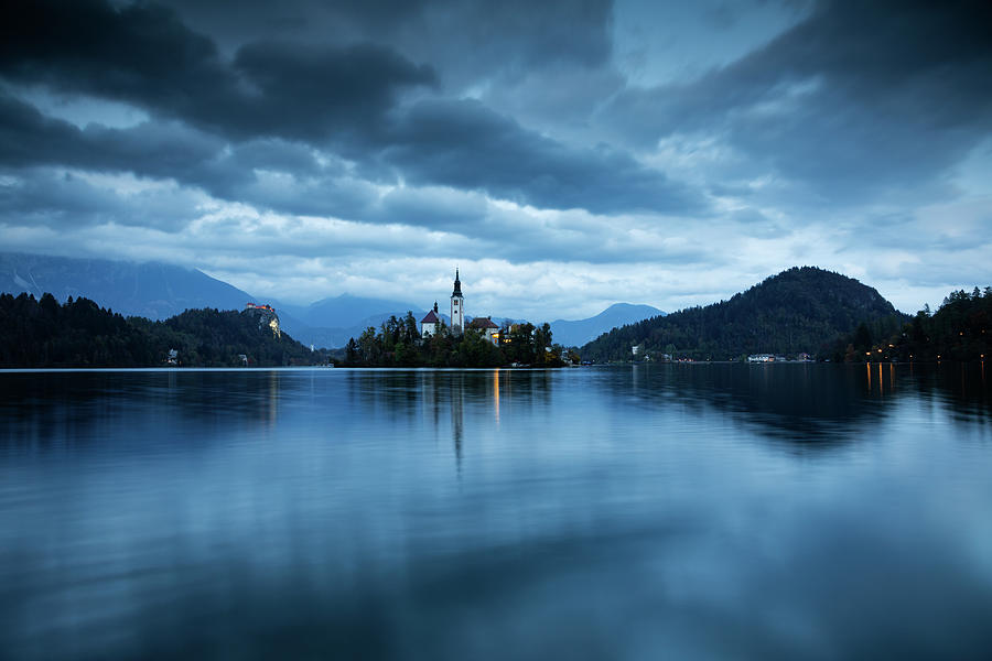 Dusk over Lake Bled #14 Photograph by Ian Middleton