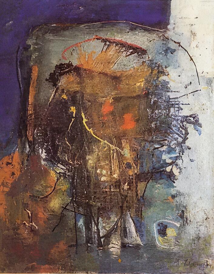 Abstract Painting - Emil Schumacher #14 by Zou Hair