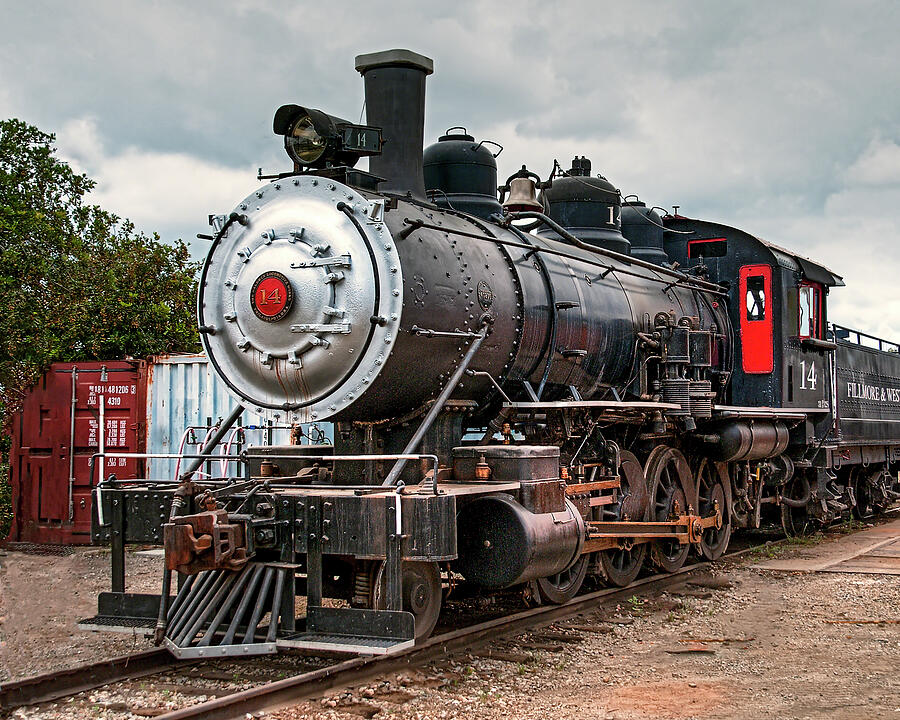 Iron Horse Photograph - #14 Fillmore-Western Steam Train #14 by William Havle