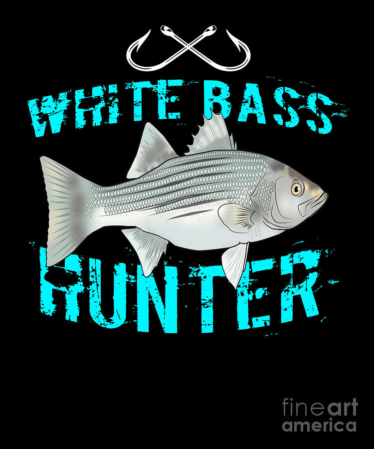 Funny White Bass Fishing Freshwater Fish Gift #14 by Lukas Davis